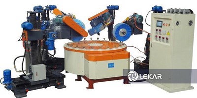 Máy đánh bóng 4/6/8 đầu mài kiểu mâm quay liên tục