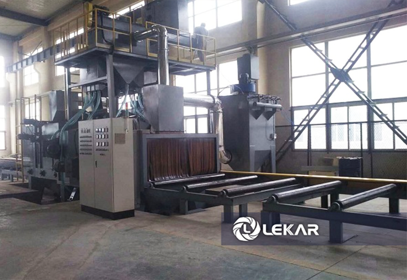 Máy phun bi băng tải con lăn LKPB-BCCL61