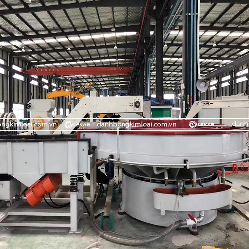 Dây chuyền máy xóc rung nhiều rãnh xoắn ốc